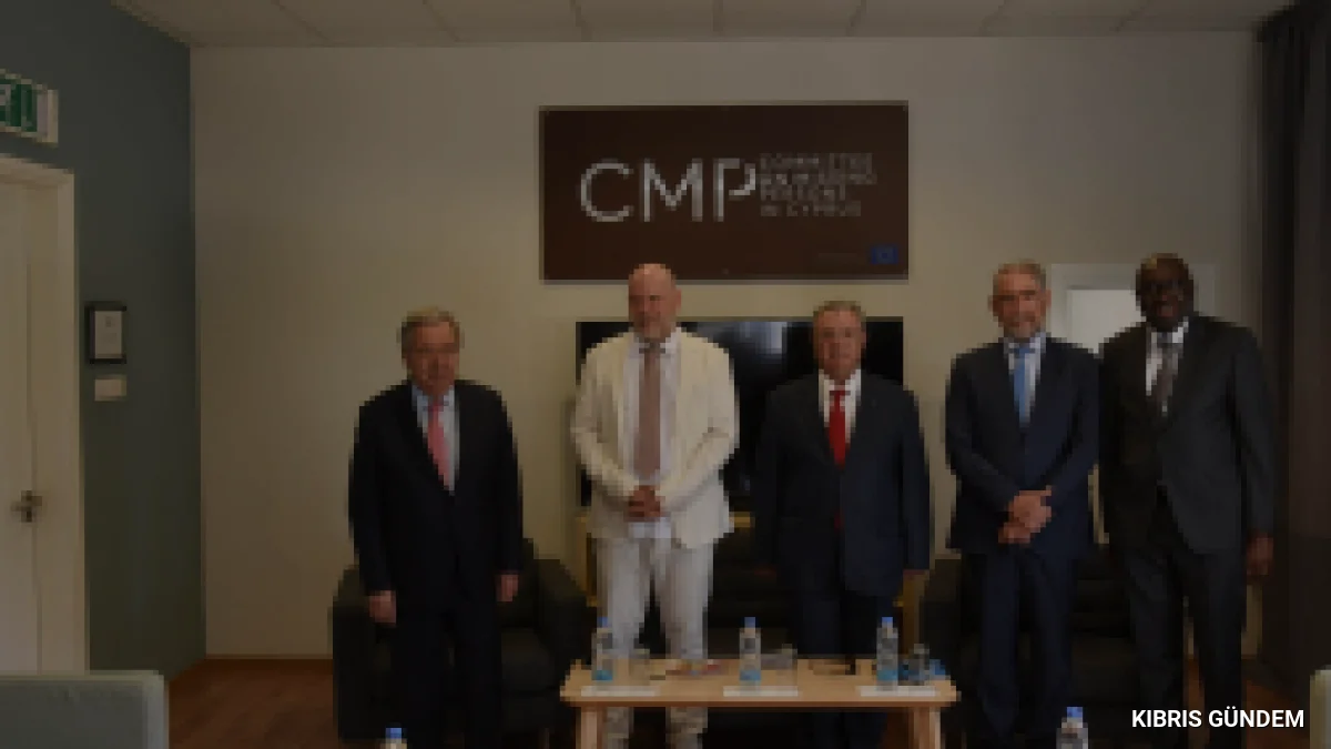 António Guterres Kıbrıs Kayıp Şahıslar Komitesi Laboratuvarında