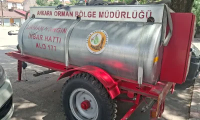 Beypazarı, Ayaş ve Güdül’de 9 mahalleye yangın tankeri desteği