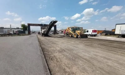 Kars OSB’de sıcak asfalt çalışmaları başladı