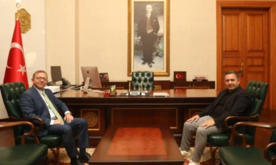 Mülkiye Başmüfettişi Hüdayar Mete Buhara'dan Vali Ziya Polat'a ziyaret