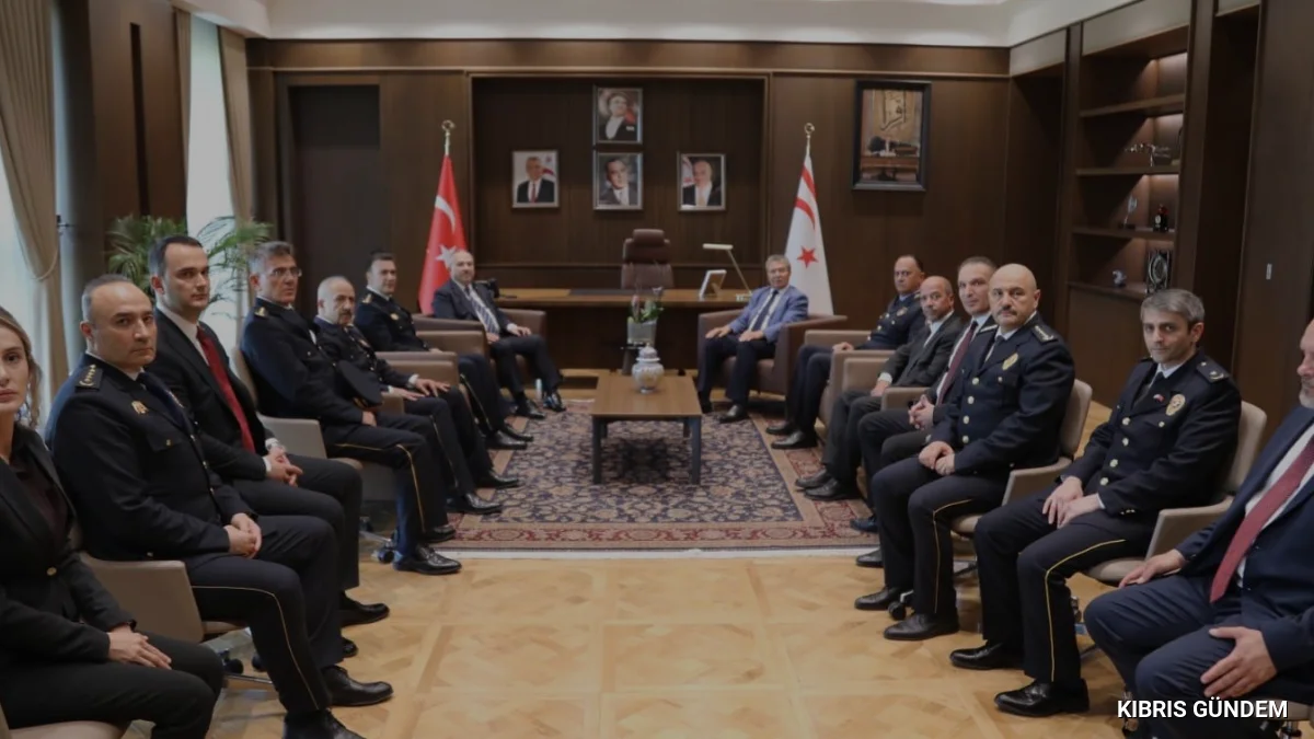 Başbakan Ünal Üstel Emniyet Genel Müdürü Ali Fidanı Kabul Etti
