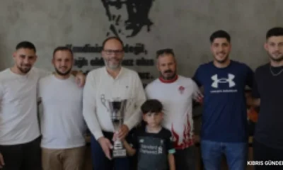 Boğaziçi Spor Kulübünden İskele Belediyesine Kupa Ziyareti