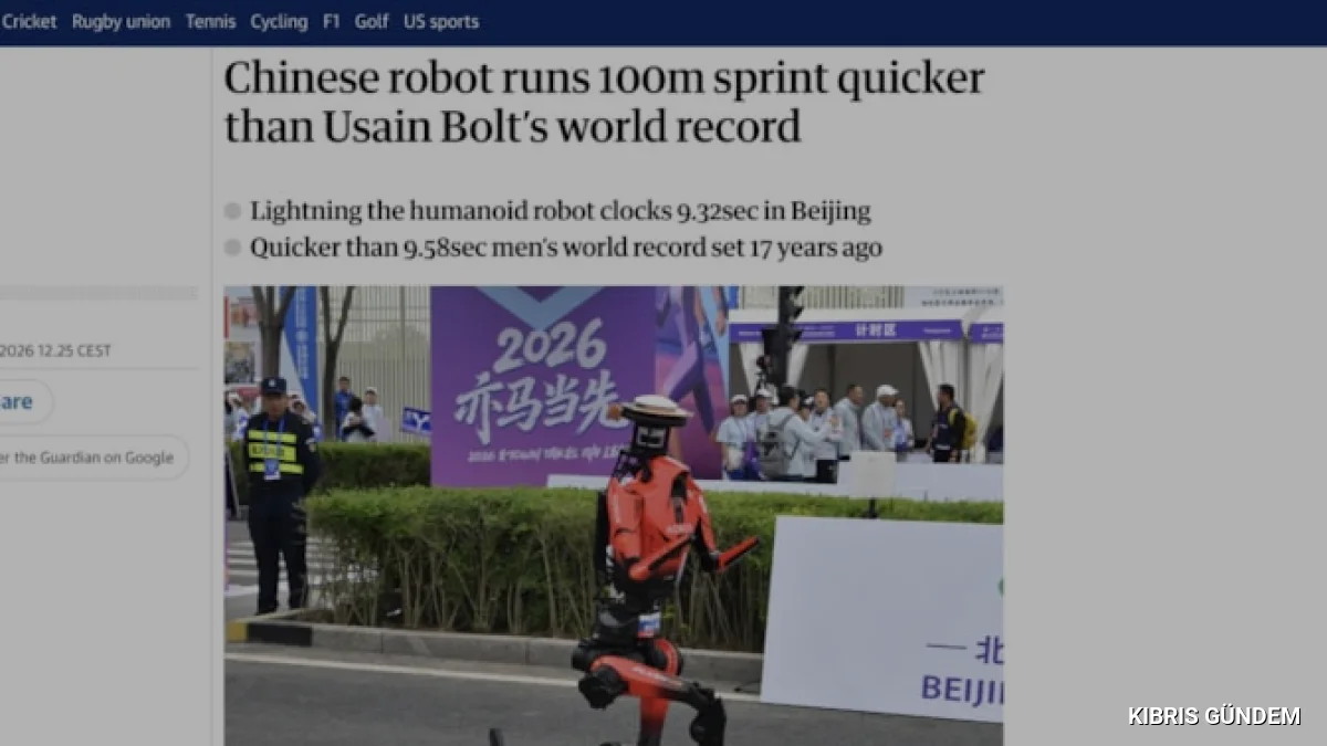 Çin yapımı insansı robot Lightning Usain Bolt rekorunu tarihe gömdü