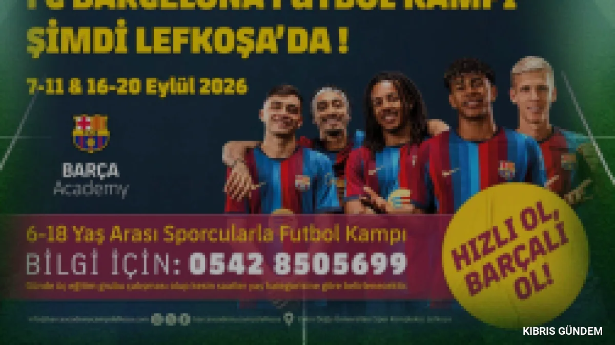 FC Barcelona Futbol Kampı Lefkoşa Genç Yetenekleri Bekliyor