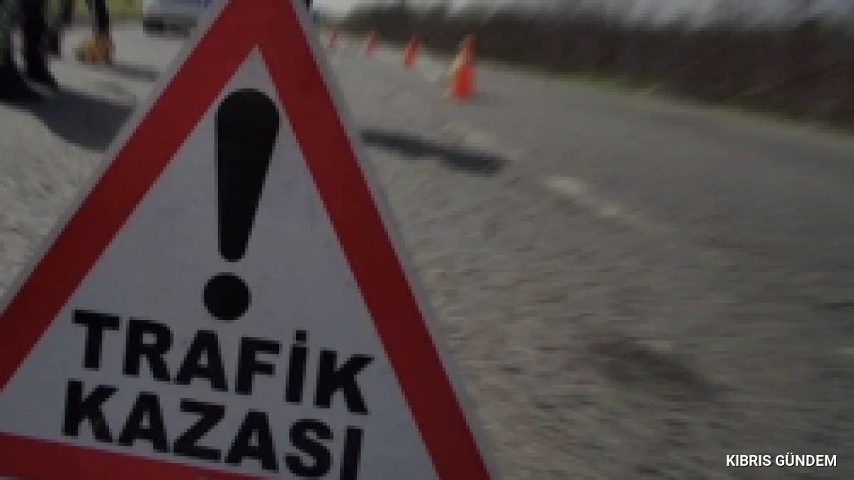 Gazimağusa Lefkoşa yolunda alkollü sürücü kaza yaptı