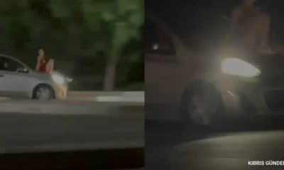 Güzelyurt'ta kaput üzerinde yolculuğa ağır ceza