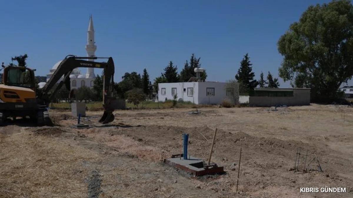 İskele Belediyesi Kalecik Köyünde Rekreasyon Alanı İnşa Ediyor
