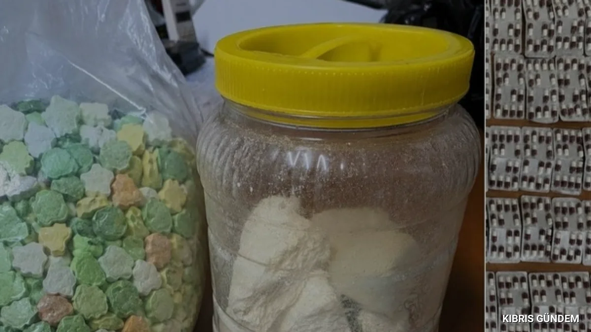 KKTC genelinde narkotik operasyonu 3 kişi gözaltına alındı