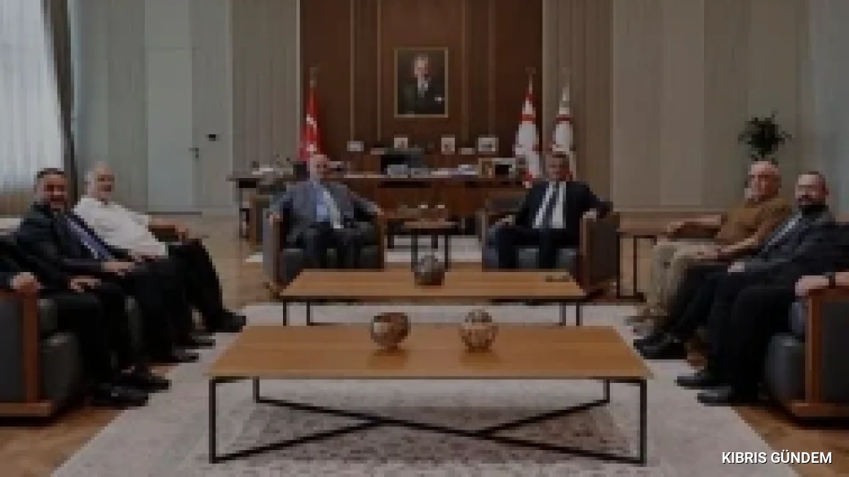 Milli Mücadele Vakfı Cumhurbaşkanı Erhürman ile Kıbrıs Sürecini Görüştü