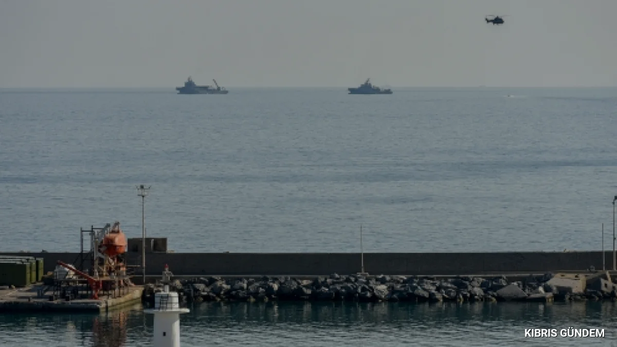 Girne açıklarında batan gemi için TCG Alemdar bölgeye ulaştı