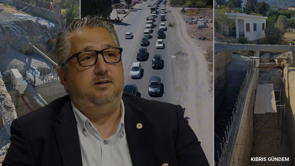 Girne Belediye Başkanı Şenkul köprü çalışmasındaki gecikmeyi açıkladı