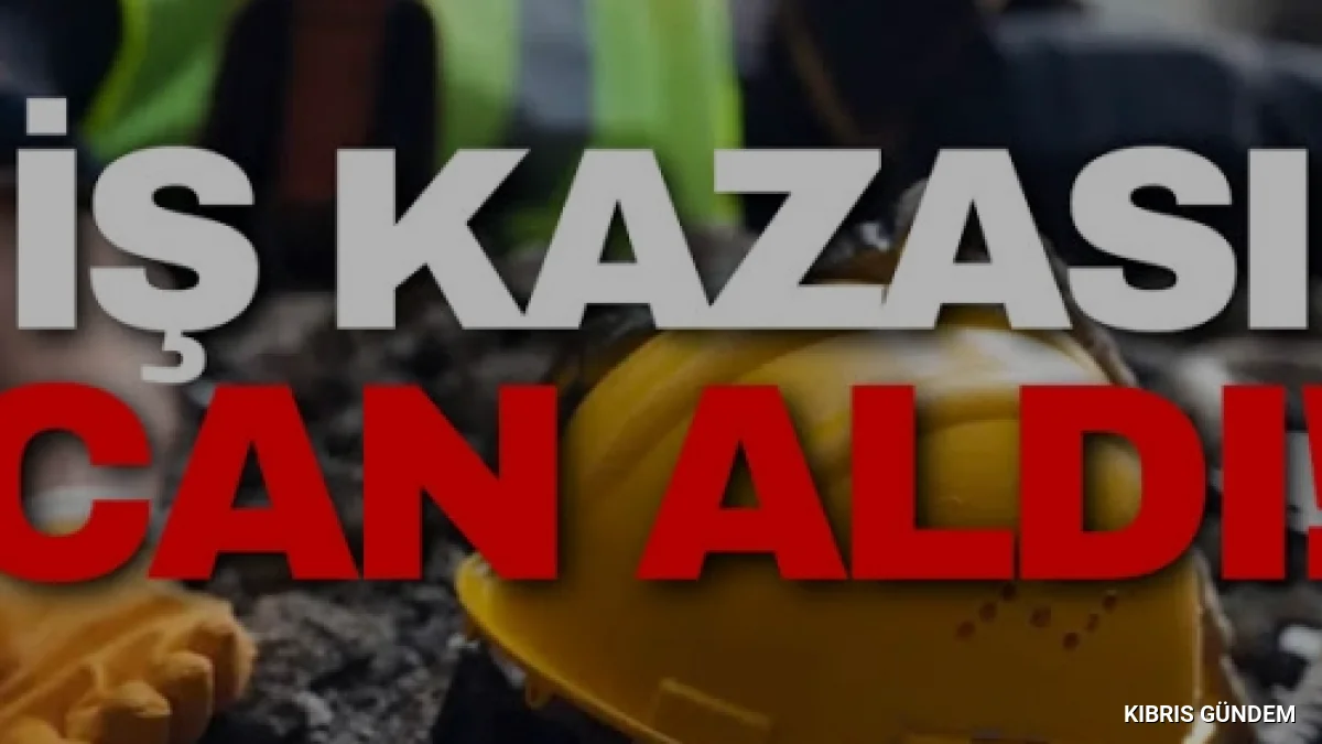 Haspolat Sanayi Bölgesinde iş kazası sonucu bir kişi hayatını kaybetti