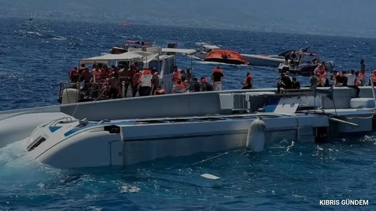 KKTC Başbakanı Üstel Girne açıklarındaki deniz felaketini duyurdu