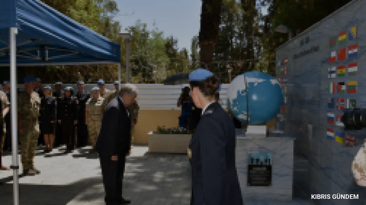 Antonio Guterres Lefkoşa Ara Bölgede Anıta Çelenk Bıraktı