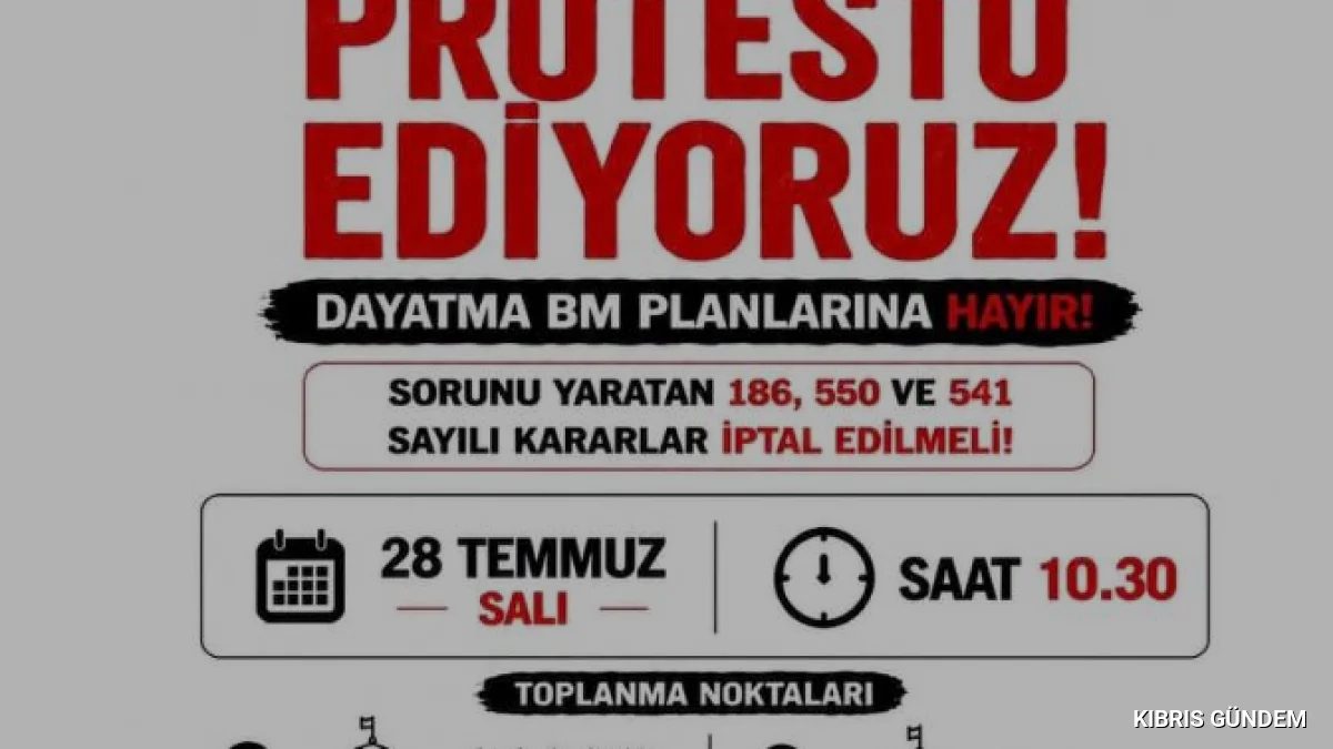 BM Genel Sekreteri Guterres Kıbrıs ziyaretinde protesto edilecek