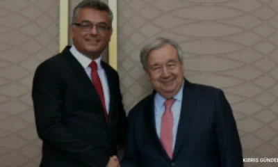Cumhurbaşkanı Erhürman BM Genel Sekreteri Guterres ile görüştü