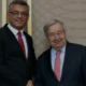 Cumhurbaşkanı Erhürman BM Genel Sekreteri Guterres ile görüştü