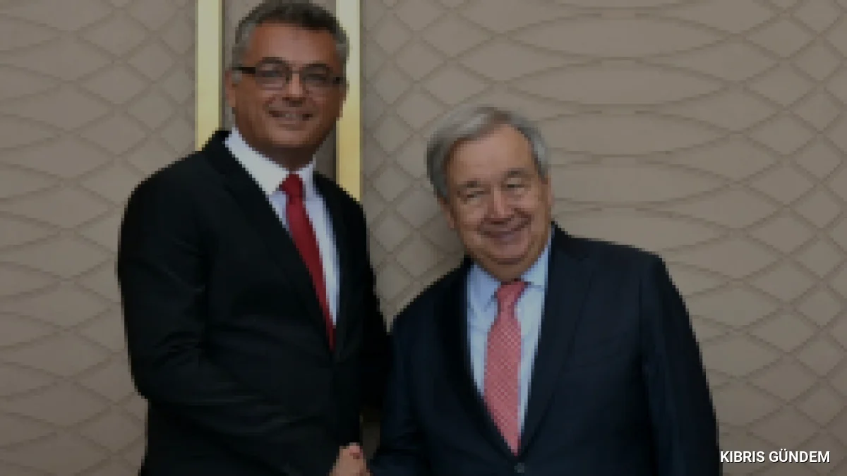 Cumhurbaşkanı Erhürman BM Genel Sekreteri Guterres ile görüştü