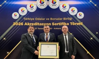 Dörtyol TSO'na akreditasyon sertifikası