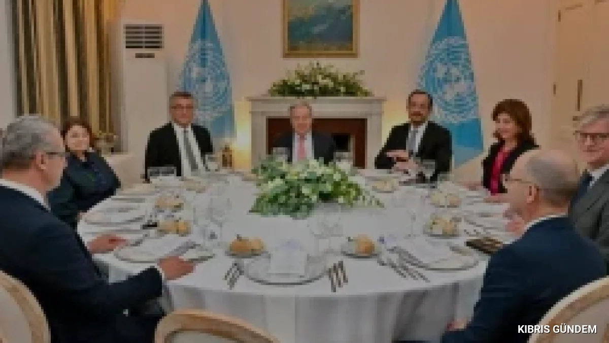 Erhürman Guterres ve Hristodulidis Ara Bölgede Bir Araya Geldi