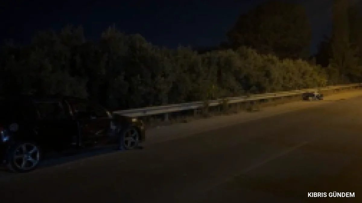 Girne Alsancak Çevre Yolunda Kaza Bir Kişi Ağır Yaralandı