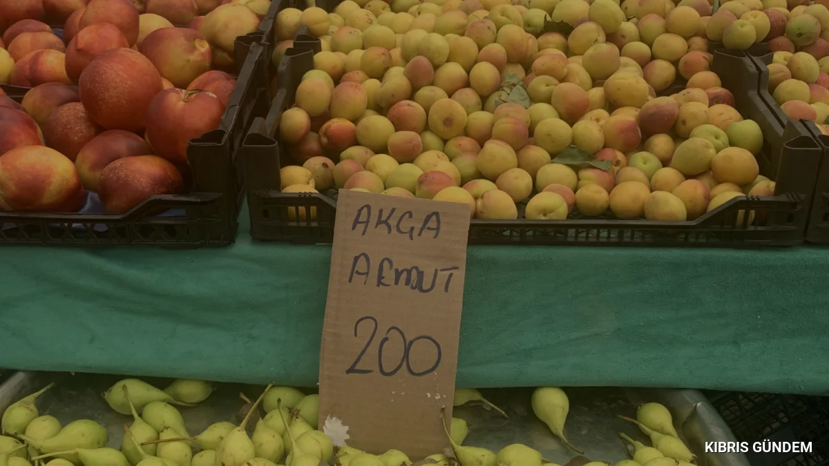 Girne Çarşamba Pazarında Yaz Bereketinde Fiyat Farklılıkları