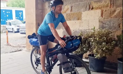 Polonyalı bisikletli gezginin Türkiye rotasında Beypazarı durağı