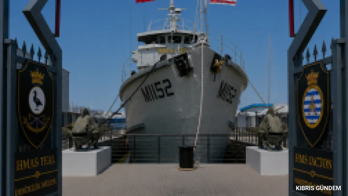 Tarihi HMAS TEAL gemisi Girne Limanında müze olarak açılıyor