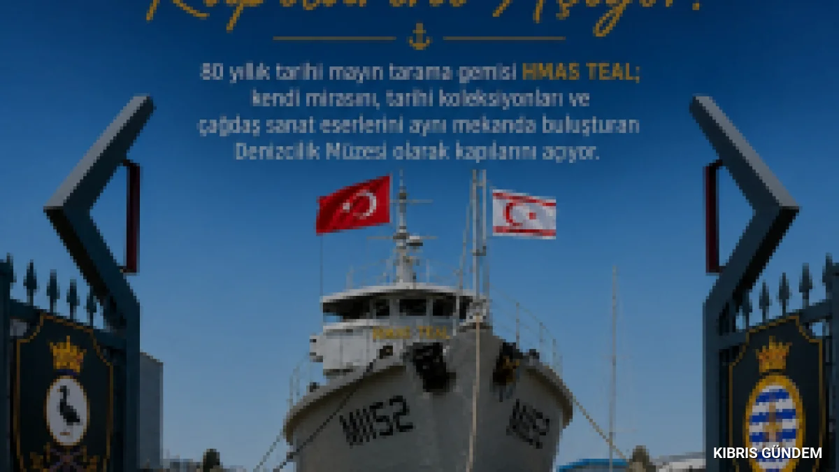 Tarihi HMAS TEAL Gemisi Girne Limanında Müze Olarak Açılıyor