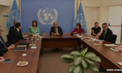 BM Genel Sekreteri Guterres Kıbrıs Ara Bölgede Liderlerle Bir Araya Geldi
