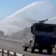 Bu kez TOMA'lar eyleme değil, alevlere müdahale etti