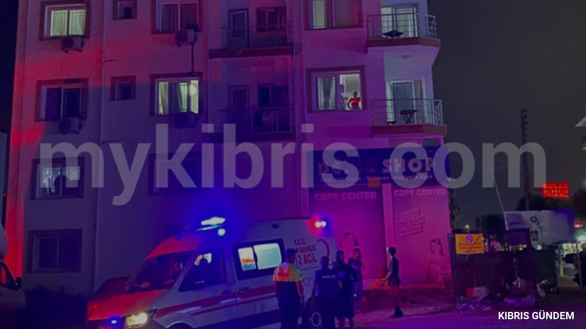Gönyeli'de apartmandan düşen 24 yaşındaki genç hayatını kaybetti