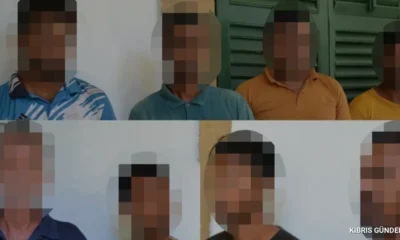 Lefkoşa ve Demirhan bölgesinde yakalanan 8 kaçak göçmen mahkemeye çıktı