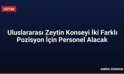 Uluslararası Zeytin Konseyi İki Farklı Pozisyon İçin Personel Alacak