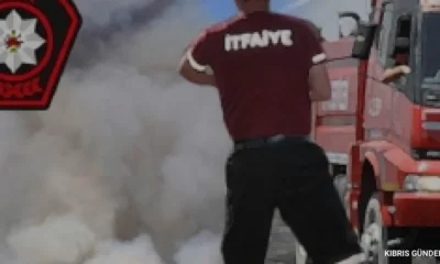 Çamlıbelde Araç Yangını Bir Kişi Dumandan Etkilendi
