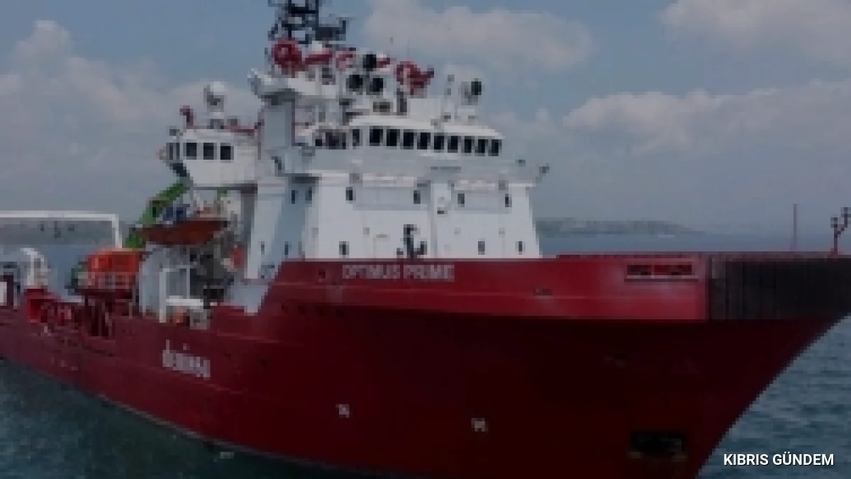 Derin Su Arama Gemisi Optimus Prime KKTC Karasularına Ulaştı