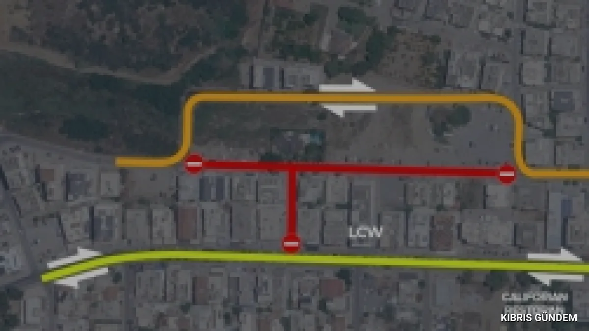 Gazimağusa Faiz Kaymak Sokak Üç Gün Trafiğe Kapatıldı
