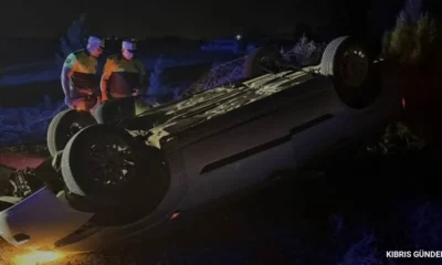 Gazimağusa'da Trafik Kazası 21 Yaşındaki Sürücü ve Yolcu Yaralandı