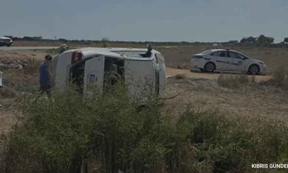 İskele Gazimağusa Anayolunda Trafik Kazası Bir Yaralı