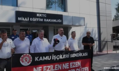 Kamu İş okullardaki 415 hademe eksikliği için bakanlık önünde eylemde