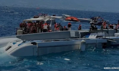 KKTC Başbakanı Üstel Girne açıklarındaki deniz felaketini duyurdu