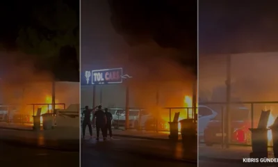 Lefkoşa'daki oto galeri kundaklamasında iki şüpheli yakalandı