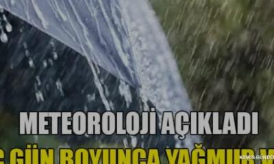 Meteorolojiden Üç Günlük Sağanak Yağış Uyarısı Geldi